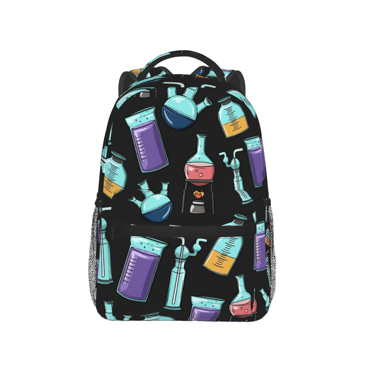 Interior Design Lab - Colorful Chemical Lab Equipment Design Backpack