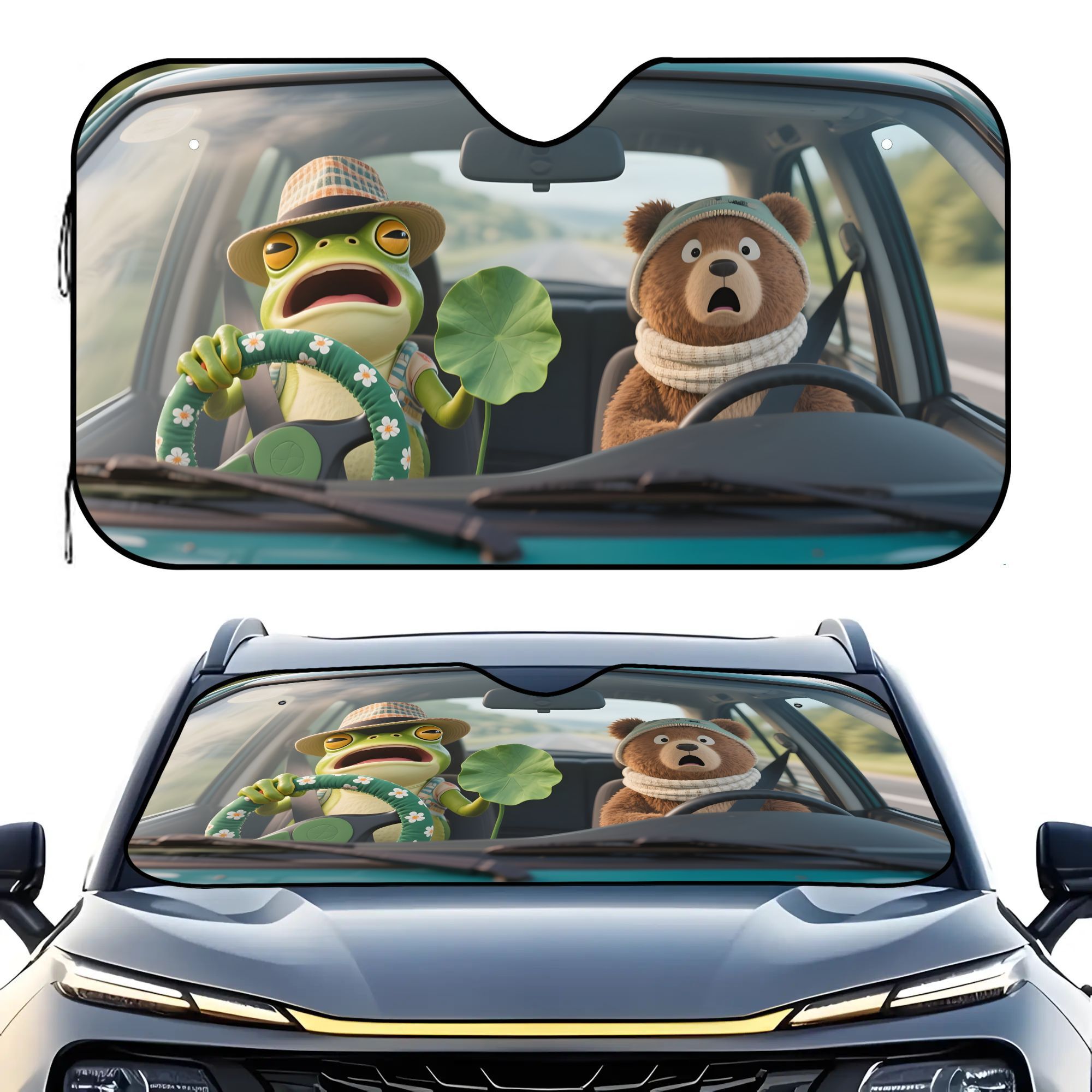 Interior Design Name - 1pc Design Name Themed Car Sun