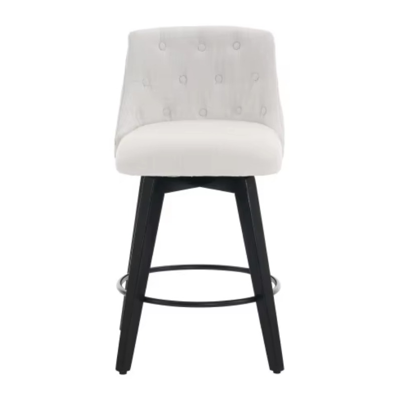 Interior Design Living Room And Kitchen - Modern style fabric bar stool black