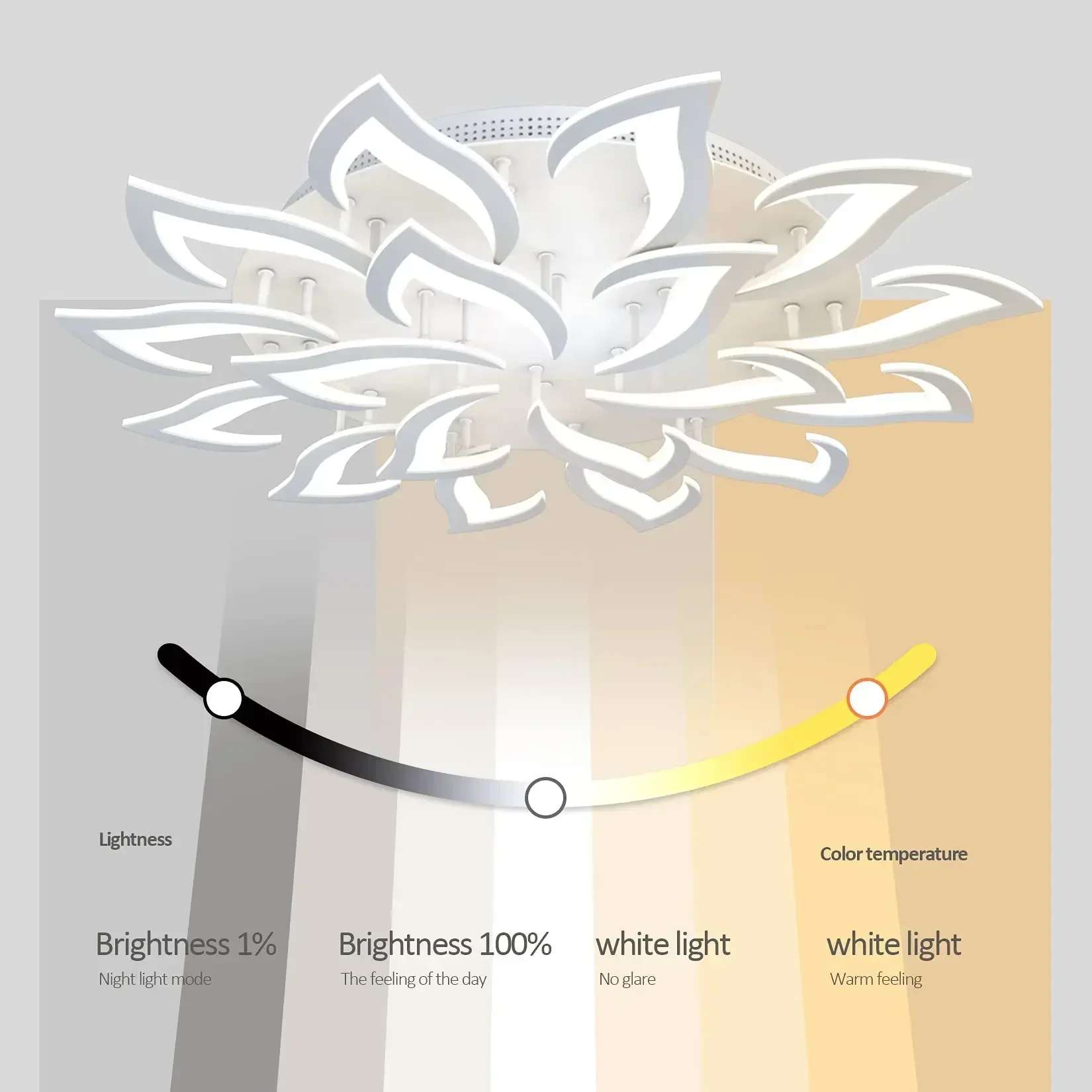 Designer LED Petal Chandelier  - Interior Design Living Room And Kitchen recension och pris