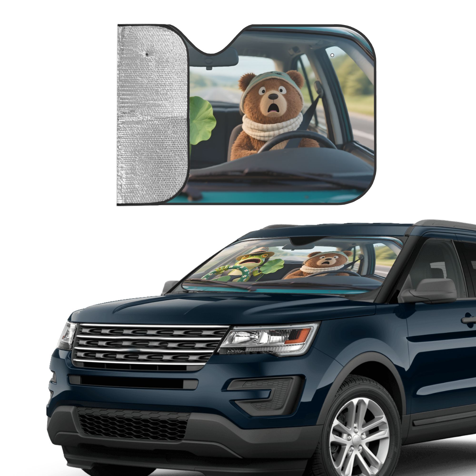 1pc Design Name Themed Car Sun - Interior Design Name recension och pris