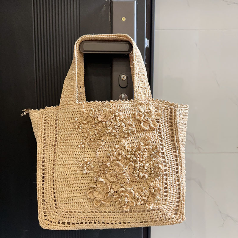 Summer Flower Woven Tote Bag B - Interior Design Bali recension och pris