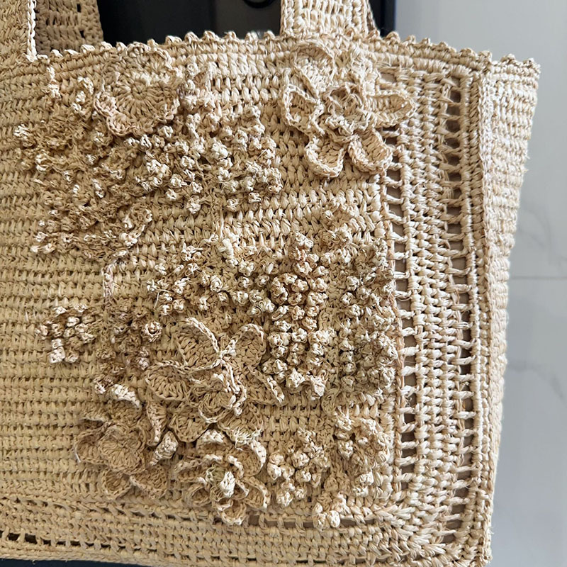 Summer Flower Woven Tote Bag B - Interior Design Bali recension och pris
