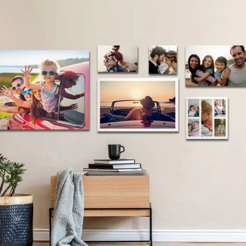 Custom Frameless Photo Canvas  - Interior Design Living Room recension och pris