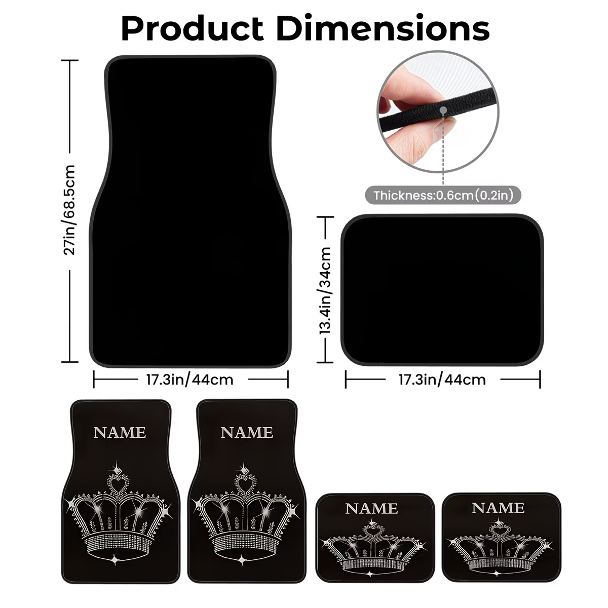 Four-Piece Set of Car Floor Ma - Interior Design Name recension och pris