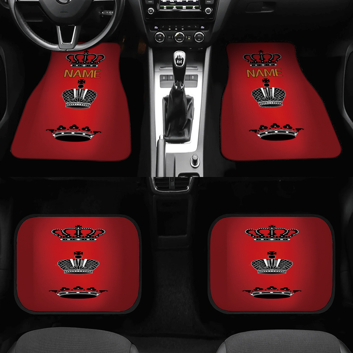 4pcs Customizable Name Car Flo - Interior Design Name recension och pris
