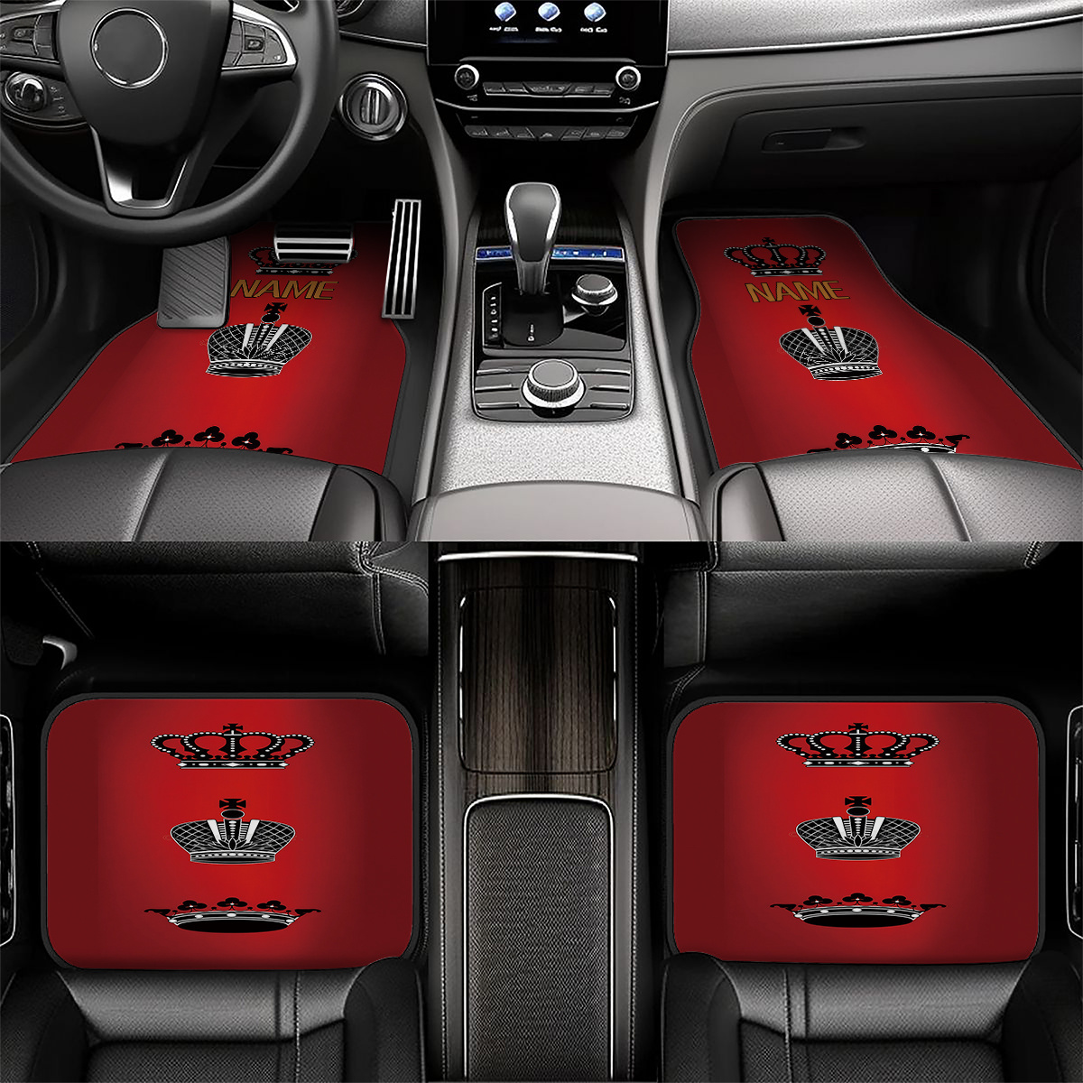 4pcs Customizable Name Car Flo - Interior Design Name recension och pris