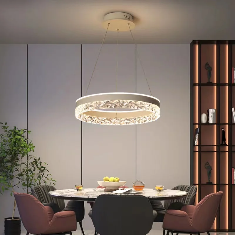 Modern Luxury Crystal LED Pend - Interior Design Living Room And Kitchen recension och pris