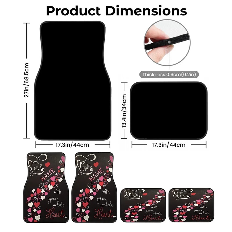 4pcs Customizable Name Car Flo - Interior Design Name recension och pris
