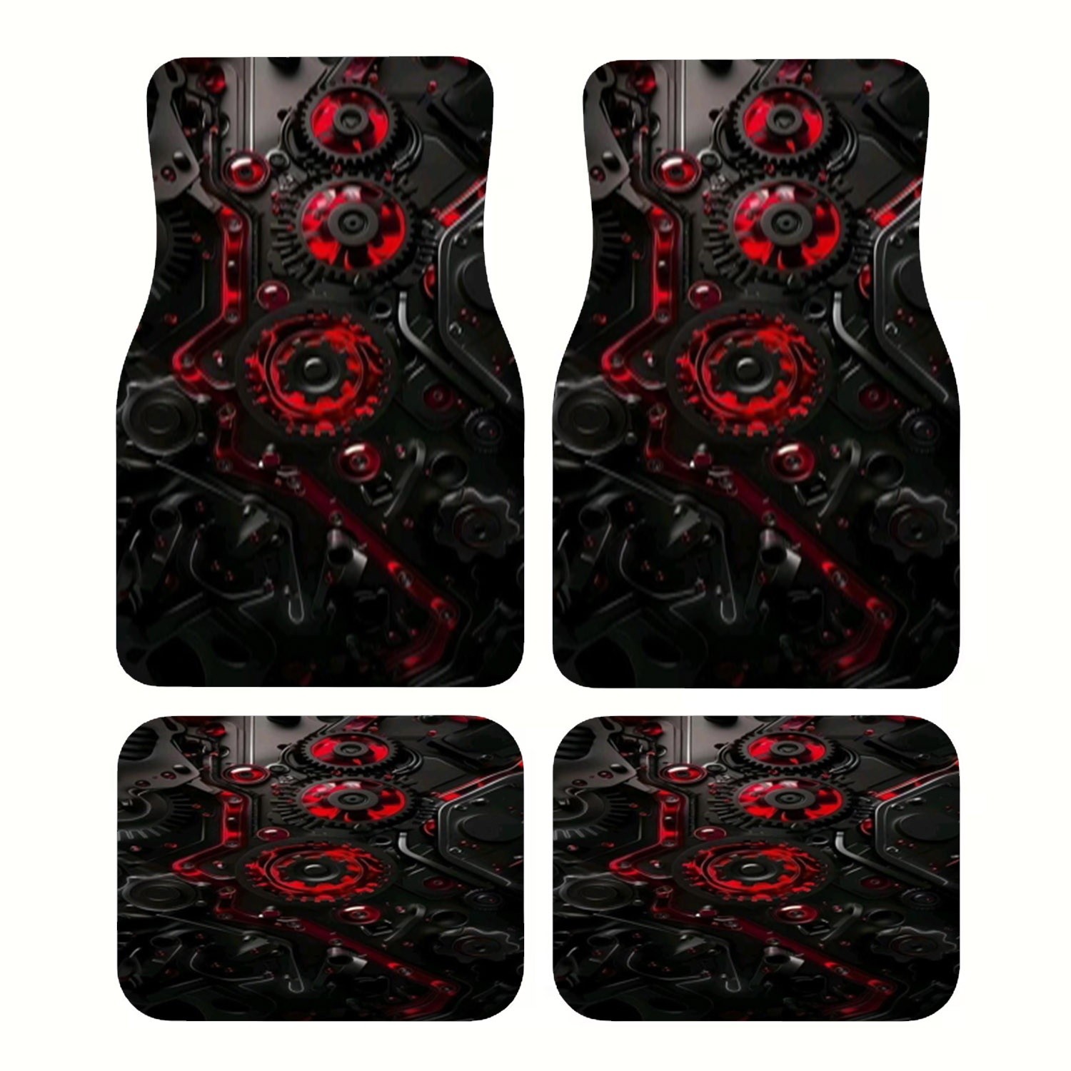 4pcs Car Floor Mats, Futuristi - Interior Design Industrial Style recension och pris